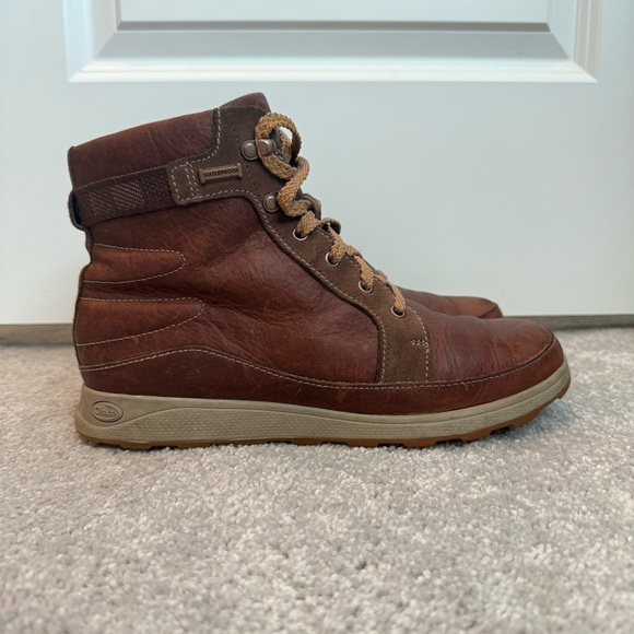Chaco Sierra Boots Women's Size 9 Brown Waterproof Leather Hiking Shoes Gorpcore - Picture 2 of 12